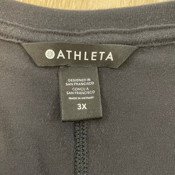 Athleta Cloudlight Stratus Tee Black Sleeveless Top Plus Size 3X Modal Blend - Picture 3 of 7
